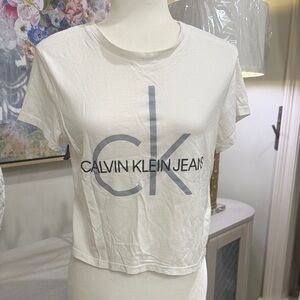 Calvin Klein Jeans White Crop Top